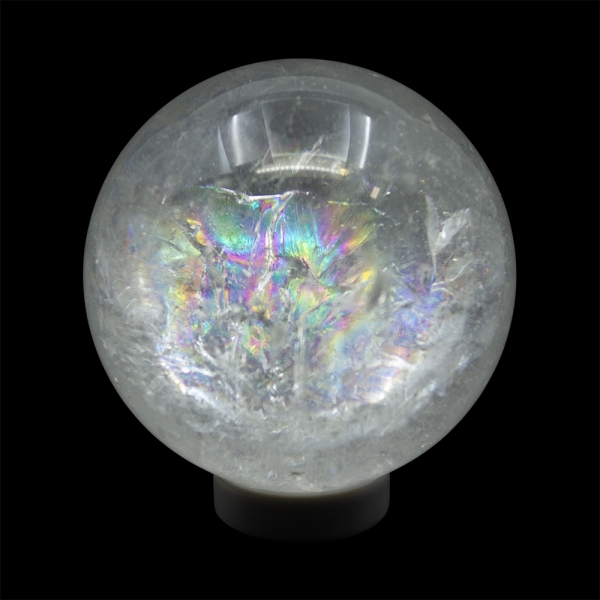 Clear Quartz Sphere with Rainbow - Image 2