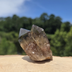 Smoky Citrine Tantric Twin Cathedral