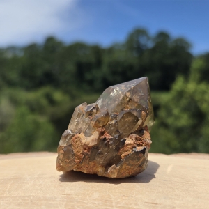 Smoky Citrine Cathedral with Rainbow