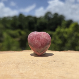 Rhodochrosite Heart