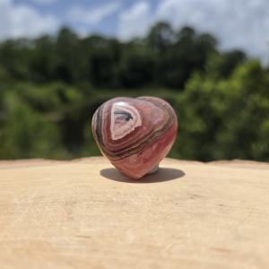 Rhodochrosite Heart