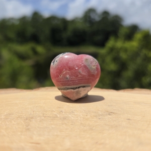Rhodochrosite Heart