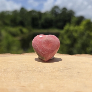 Rhodochrosite Heart