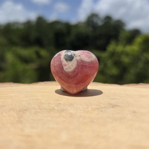 Rhodochrosite Heart