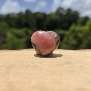 Rhodochrosite Heart