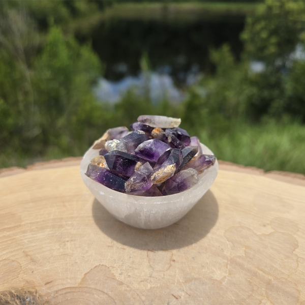 Natural Amethyst Point Set