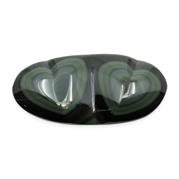 Rainbow Obsidian Double Heart - Image 2