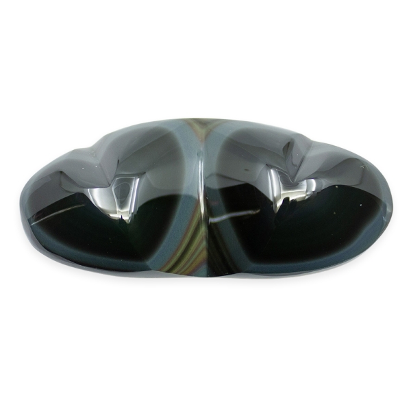 Rainbow Obsidian Double Heart - Image 2