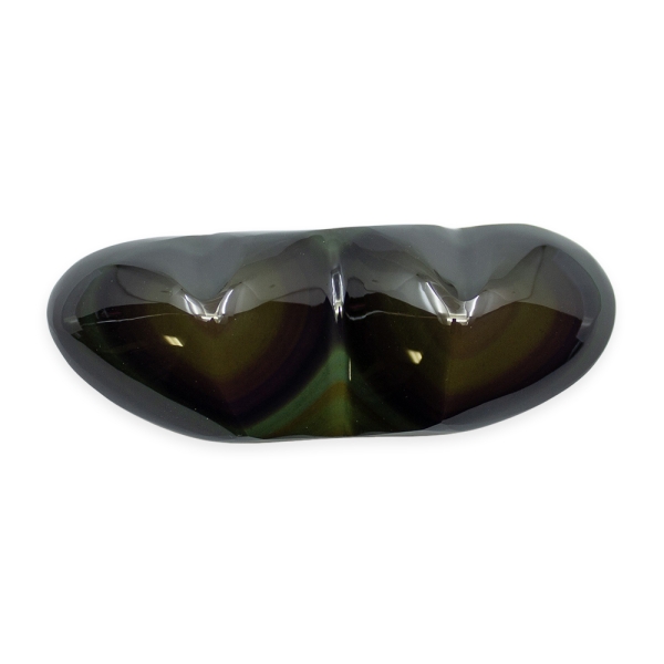 Rainbow Obsidian Double Heart - Image 2