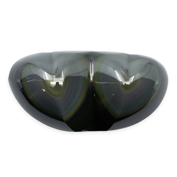 Rainbow Obsidian Double Heart - Image 2