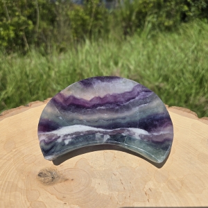 Rainbow Fluorite Moon Bowl