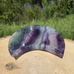 Rainbow Fluorite Moon Bowl