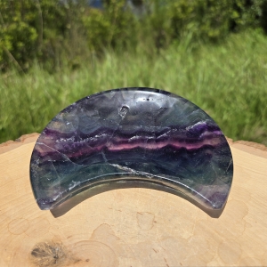 Rainbow Fluorite Moon Bowl
