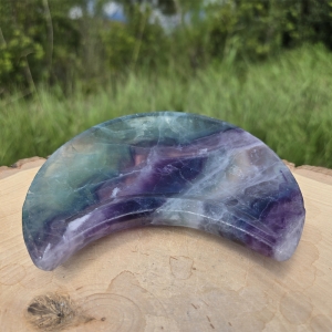 Rainbow Fluorite Moon Bowl