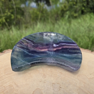 Rainbow Fluorite Moon Bowl