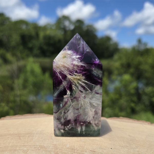 Feather Fluorite Tower