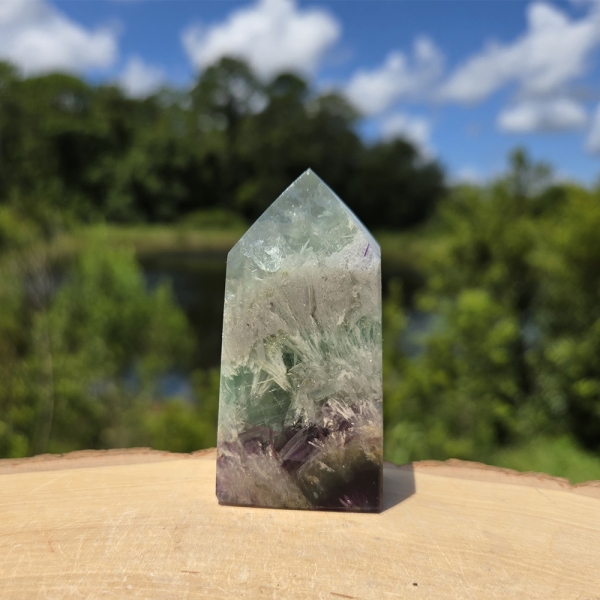 Feather Fluorite Tower