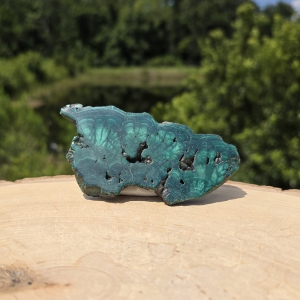 Polished Malachite Slice