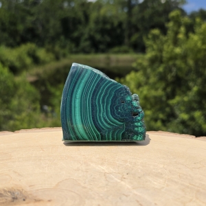 Polished Malachite Slice