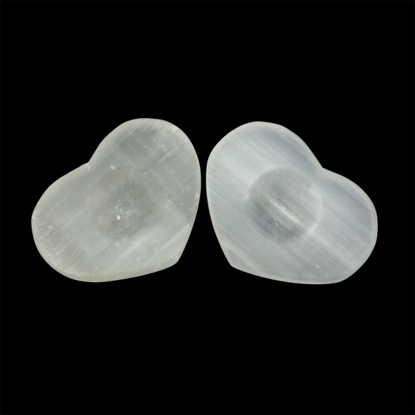 Selenite Heart Shaped Sphere Stand - Image 2