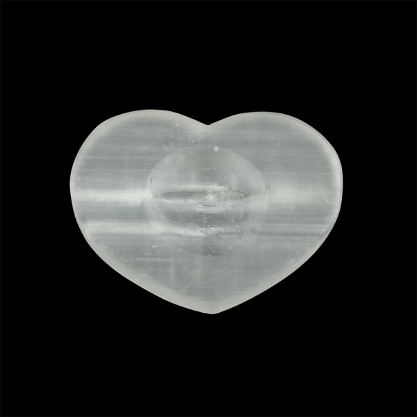 Selenite Heart Shaped Sphere Stand - Image 3