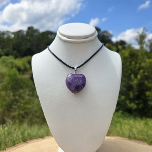 Charoite Heart Pendant