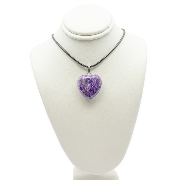 Charoite Heart Pendant - Image 3