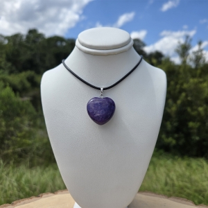 Charoite Heart Pendant