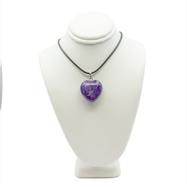 Charoite Heart Pendant - Image 2
