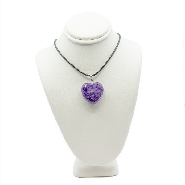 Charoite Heart Pendant - Image 2