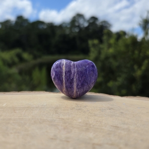 Charoite Heart