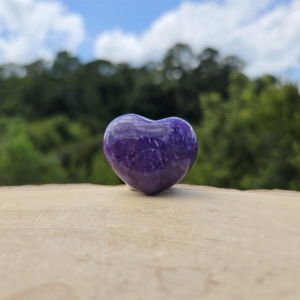 Charoite Heart