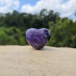 Charoite Heart