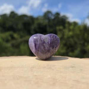 Charoite Heart