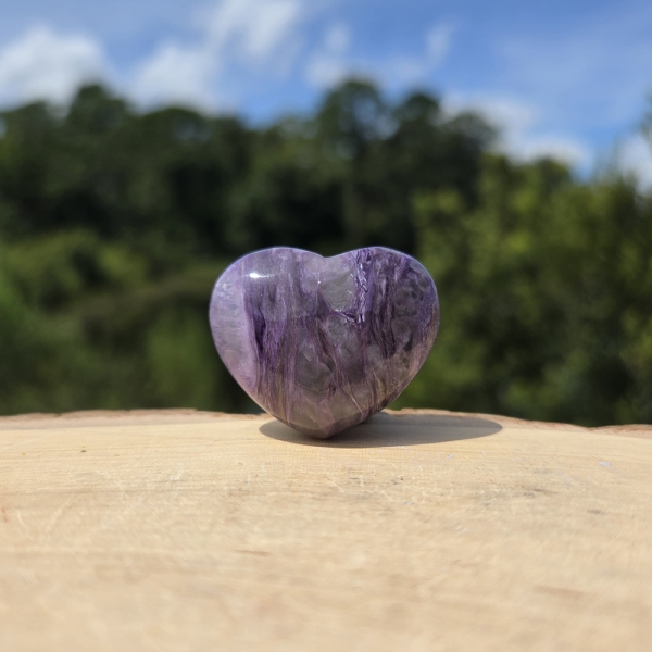 Charoite Heart
