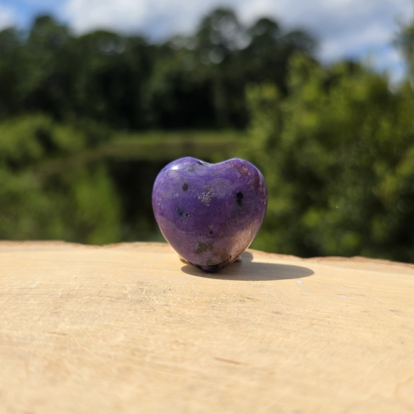 Charoite Heart