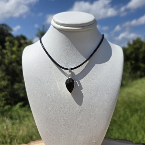 S.S. Moldavite Faceted Pendant