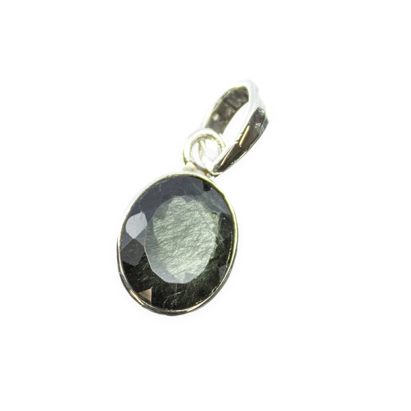 S.S. Moldavite Faceted Pendant - Image 2