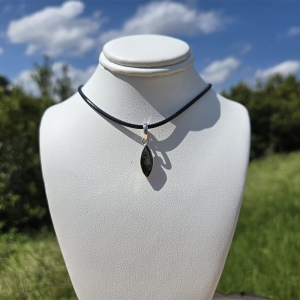 S.S. Moldavite Faceted Pendant