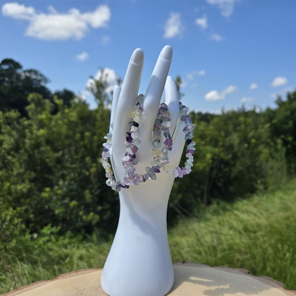 Fluorite Chip Bracelet