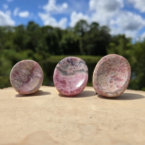 Rhodochrosite Worry Stone