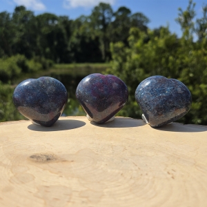 Ruby, with Kyanite Heart