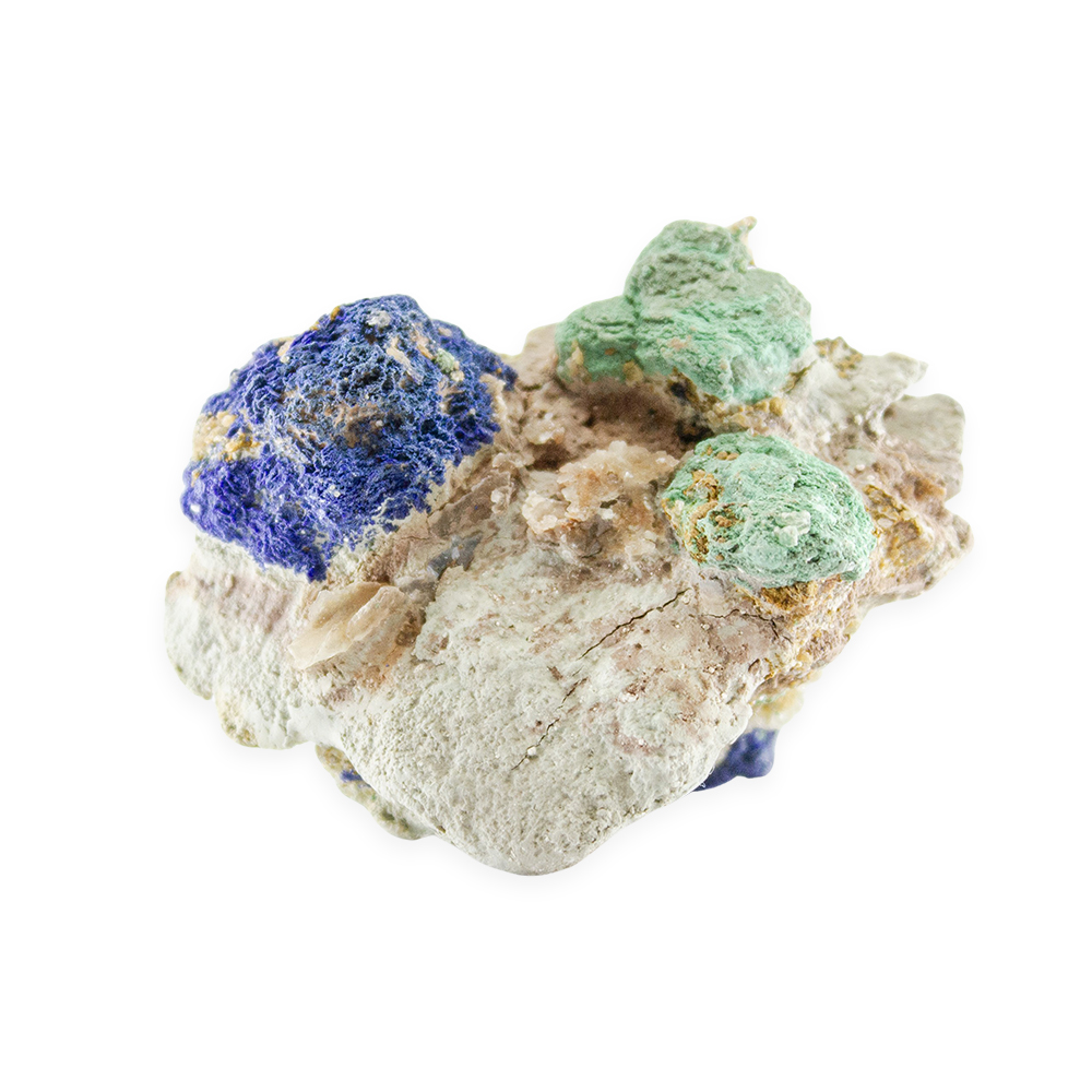 Blueberry Azurite and Malachite on Matrix - Image 2