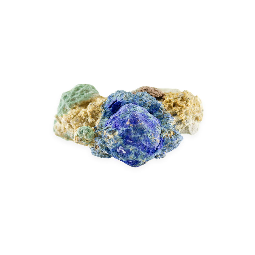 Blueberry Azurite and Malachite on Matrix - Image 2