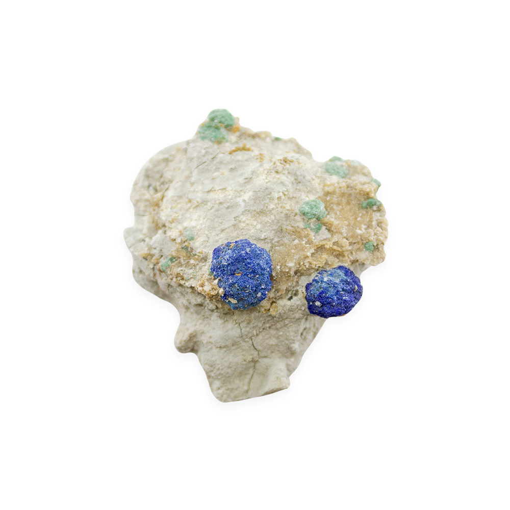 Blueberry Azurite and Malachite on Matrix - Image 2