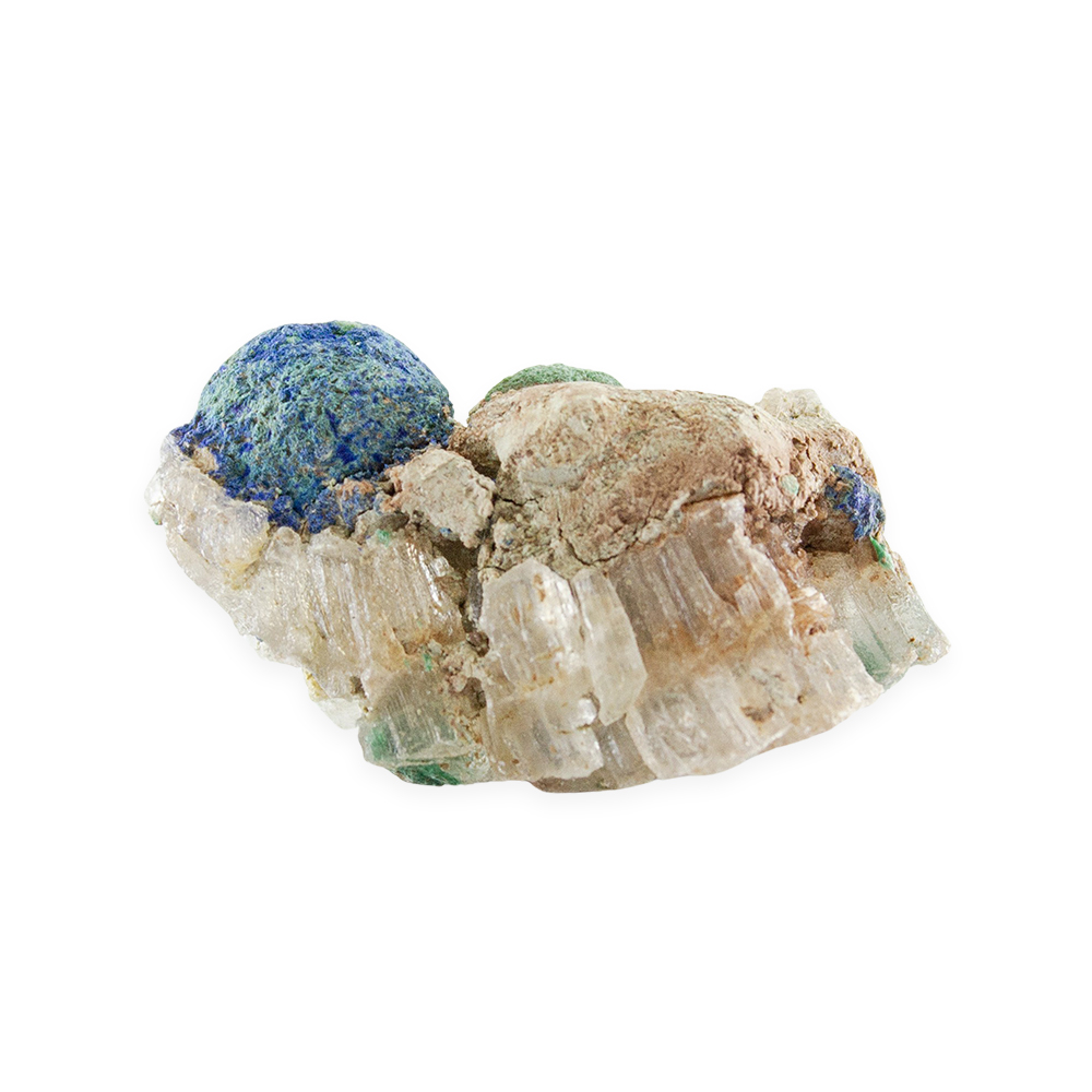Blueberry Azurite and Malachite on Matrix - Image 3