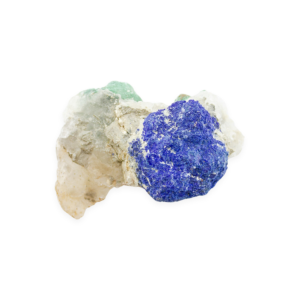 Blueberry Azurite and Malachite on Matrix - Image 4
