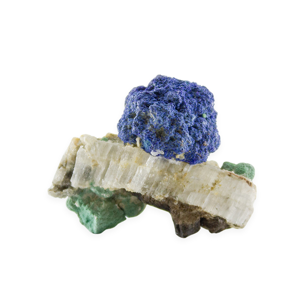 Blueberry Azurite and Malachite on Matrix - Image 3