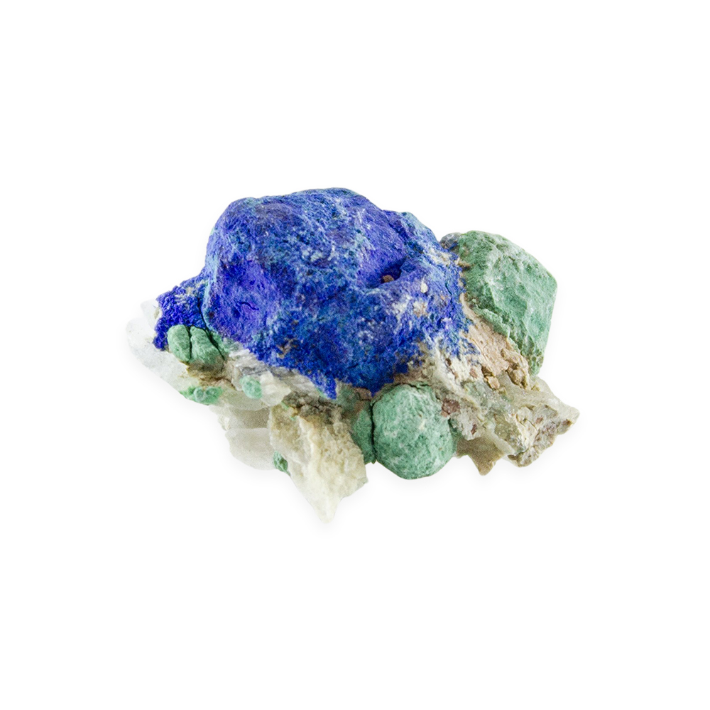 Blueberry Azurite and Malachite on Matrix - Image 2