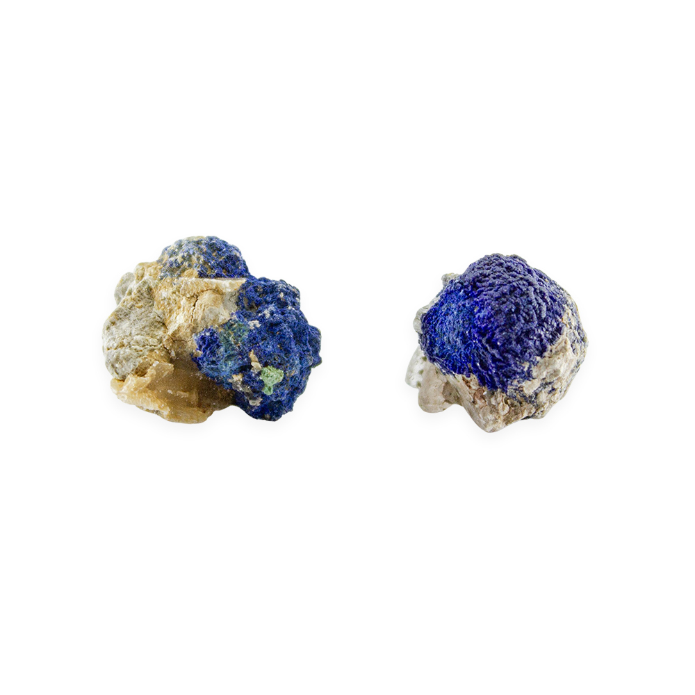 Blueberry Azurite on Matrix Pair - Image 4